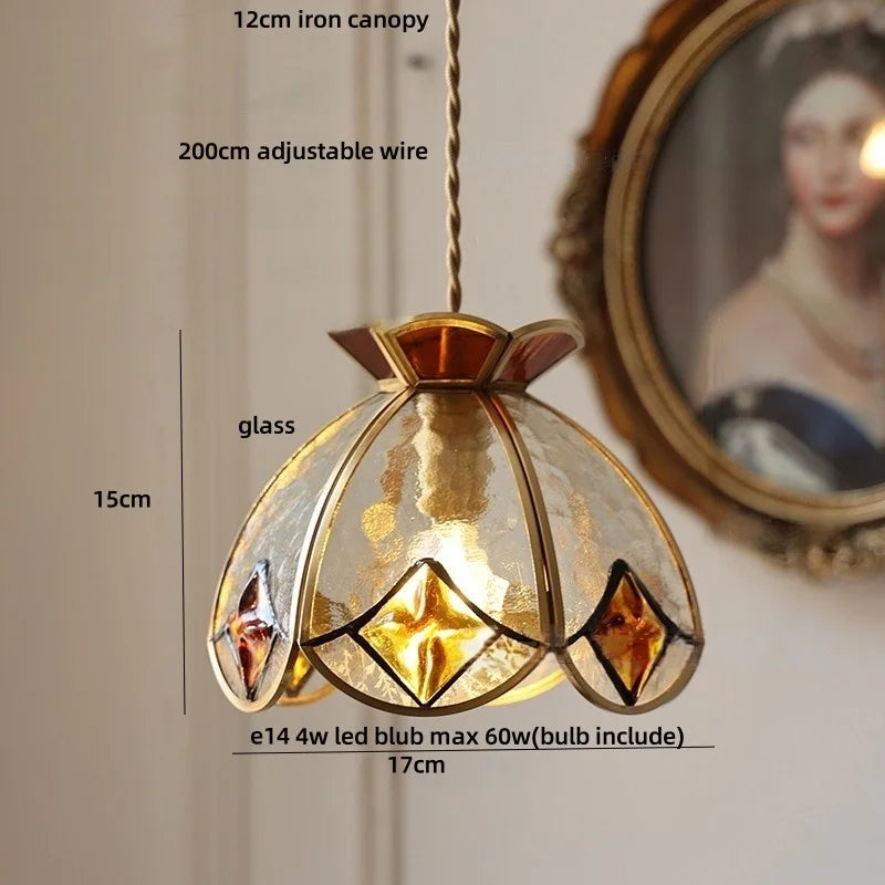 DecorBites™ Crown Diamond Glass Pendant Lamp, LED Modern Hanging Light