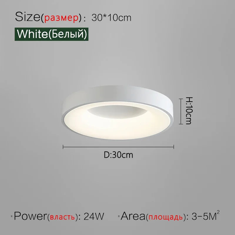 DecorBites™ 2023 Minimalist Round Dining Room Master Bedroom Ceiling Lamp