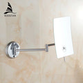 مرآة مكياج للحمام تُثبَّت على الحائط من DecorBites™ بتكبير 3x وذراع قابلة للطي - ليدي سكوير