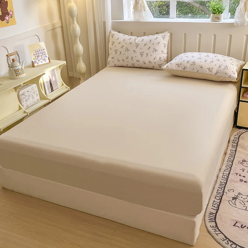 غطاء مرتبة مايكروفايبر مزدوج DecorBites™ مزدوج الحجم - واقي ضد الغبار