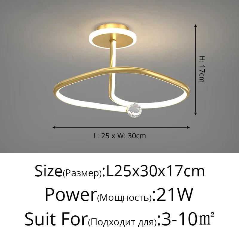 DecorBites™ Black Crystal Chandelier for Bedroom and Living Room Lighting