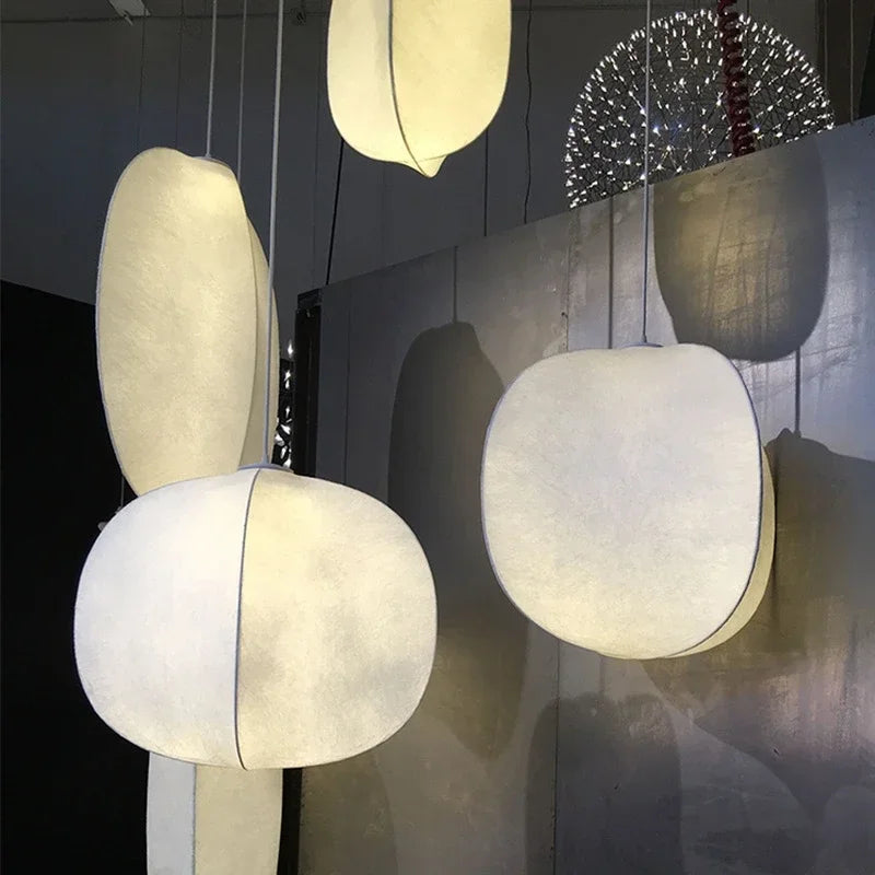 فوانيس تعليق حريرية يابانية DecorBites™ للثريات الاسكندنافية وديكور المنزل على طراز وابي سابي