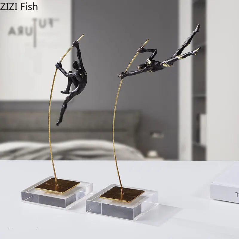 DecorBites™ زينة منحوتة راقصة الأكروبات من الراتنج لتزيين غرفة المعيشة