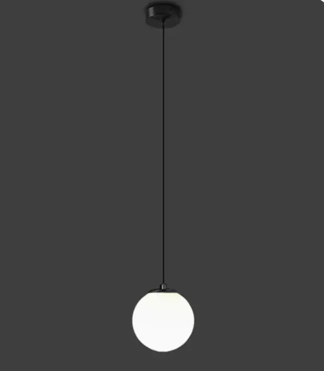 DecorBites™ Double Glass Ball Pendant Light Fixture for Bedroom Ceiling Lighting