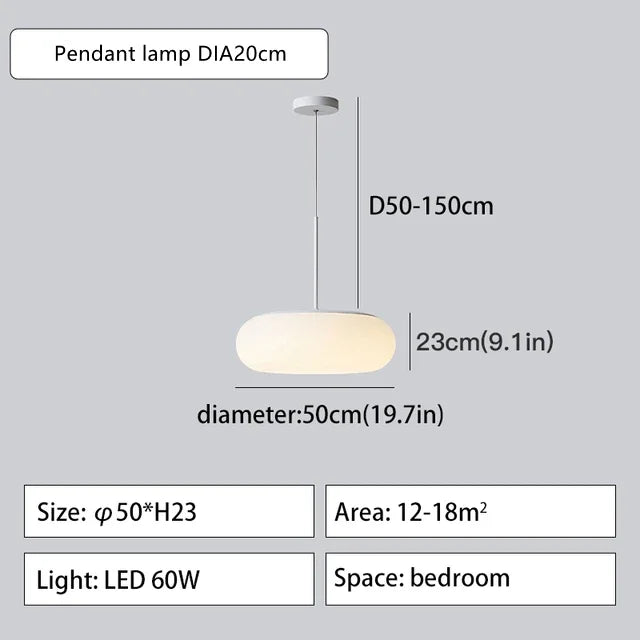 2024 DecorBites™ Eco-Friendly PE Ceiling Pendant Lamp for Kitchen Bedroom LED Interior Lighting