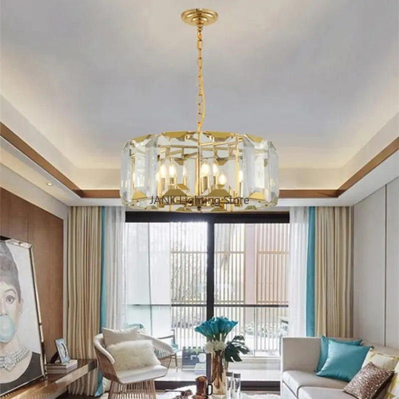 DecorBites™ Crystal Chandeliers: Modern Luxury LED Lighting Fixtures for Home Decor