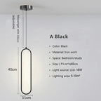 Nordic Black Metal Pendant Light Fixture
