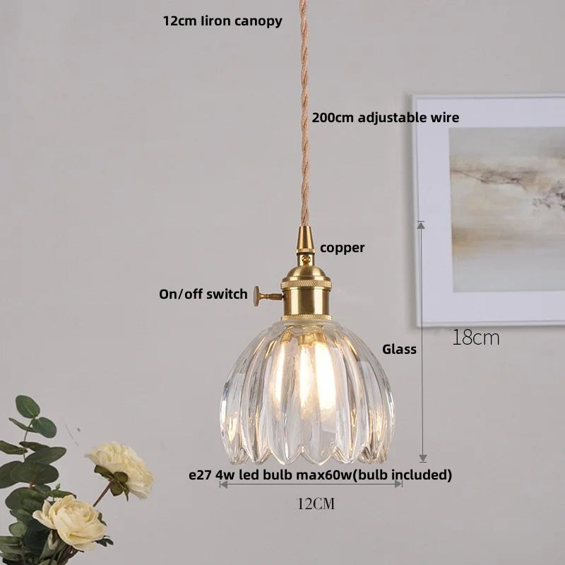 DecorBites™ Glass Knob LED Pendant Lamp for Living Room, Restaurant, Coffee - Nordic Modern Design