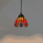 Mediterranean Mosaic Stained Glass Pendant Light