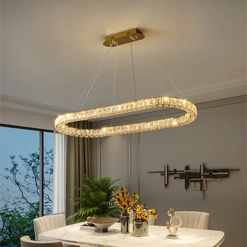 Plafonnier LED Lustre Cristal DecorBites™ pour Décoration Intérieure