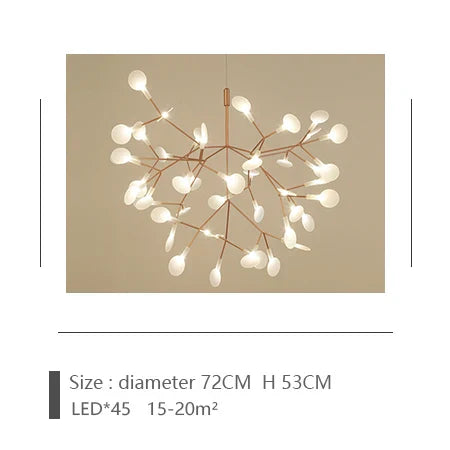 DecorBites™ Luxe Chandelier: ثريا إسكندنافية عصرية لغرفة المعيشة وتناول الطعام