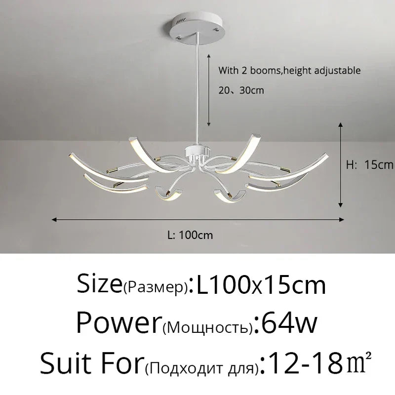 ثريات DecorBites™ LED لغرفة المعيشة الحديثة وغرفة النوم وغرفة الدراسة وإضاءة المطبخ