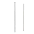 DecorBites™ Glass Straw Set for Smoothies Cocktails Bar - Reusable, High Borosilicate Straw