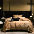 DecorBites™ Embroidered Egyptian Cotton Bedding Set - Queen/King, Luxury Bed Sheet & Pillowcases