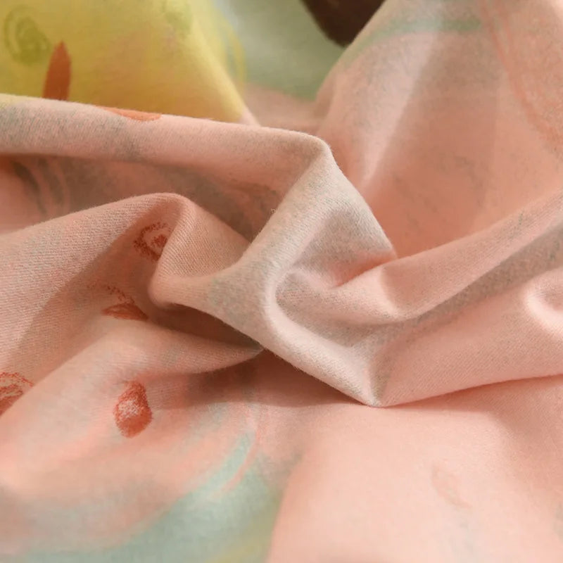 DecorBites™ Cotton Thickened Bedding Set - Single/Double Size, High Quality, Warm & Soft.
