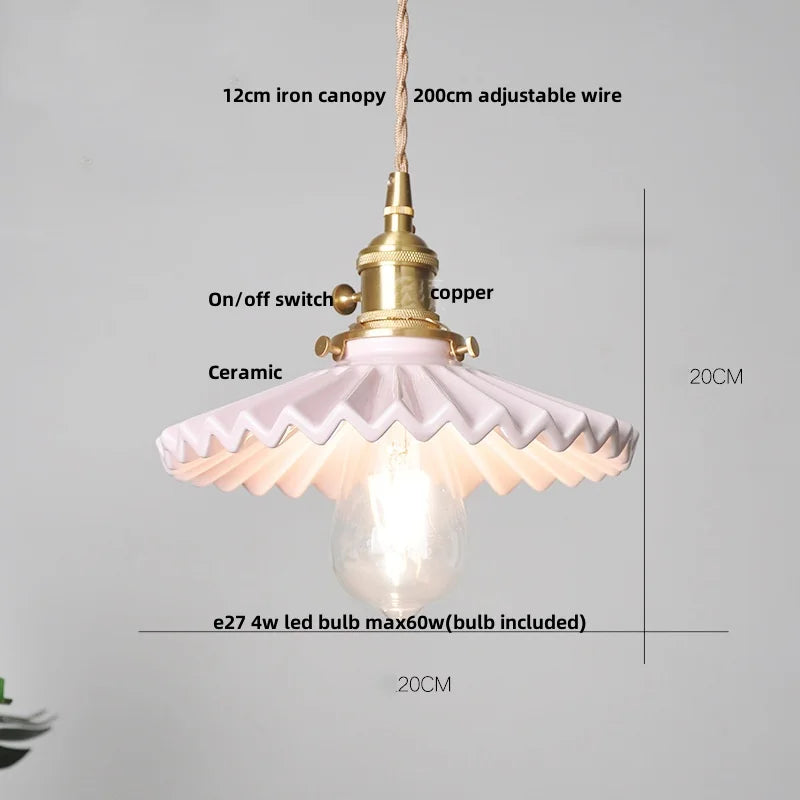 DecorBites™ Black Ceramic LED Pendant Lights - Modern Nordic Style Hanglampen