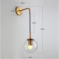 Nordic Long Bar Glass Globe Pendant Light
