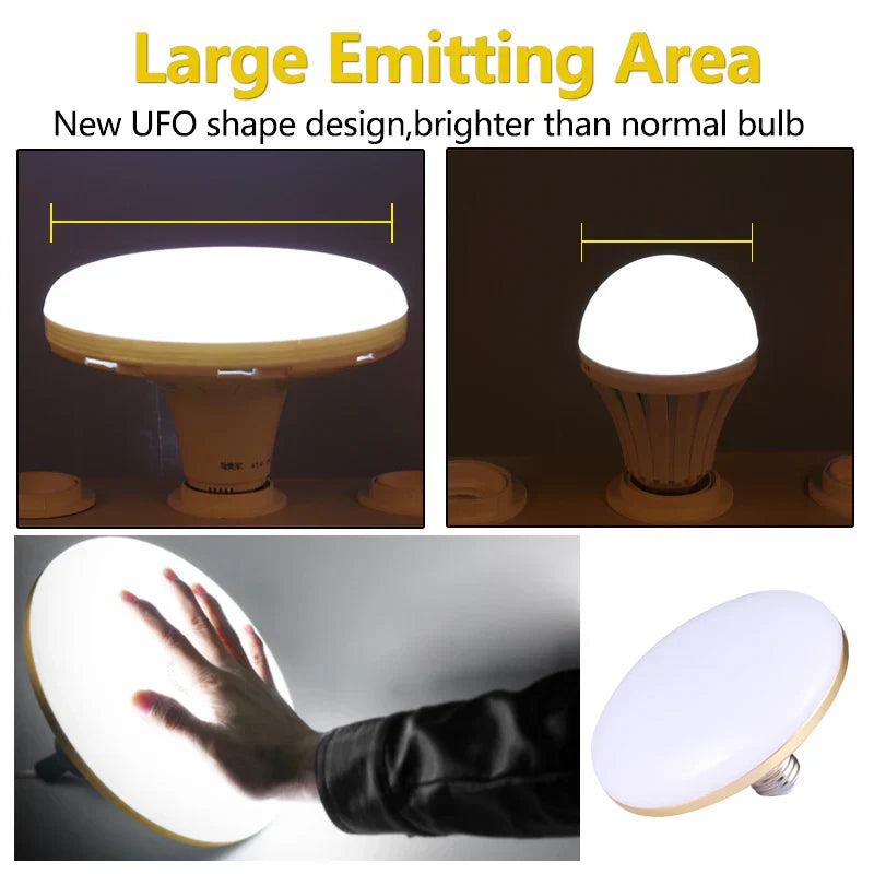 DecorBites™ LED Ceiling Lamp E27 Round Shape Super Bright Indoor Lighting Bulb