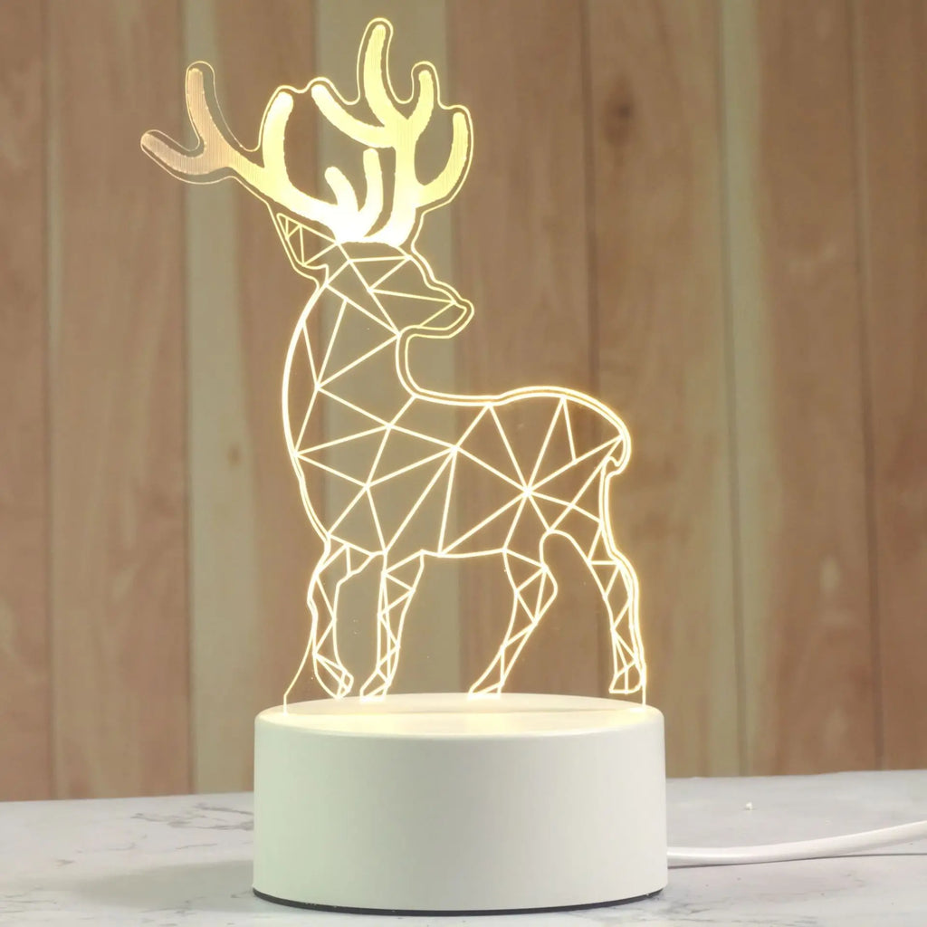 DecorBites™ 3D Acrylic Night Lamp | Boys Girls Gift Decor Bedroom Table Light