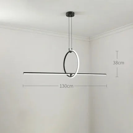 DecorBites™ Geometric LED Pendant Light - Modern Minimalist Hanging Lamp for Home Decor