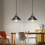 Black Vintage Multi-Head Metal Pendant Light