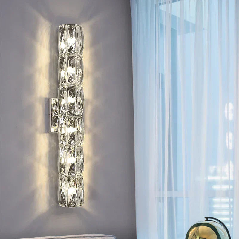 مصباح حائط LED من كريستال K9 من DecorBites™: شمعدانات نورديك عصرية فاخرة لإضاءة المنزل