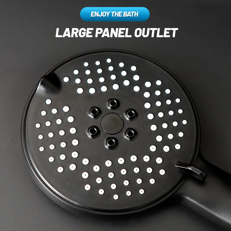 DecorBites™ 3-in-1 Pressure Boost Shower Head with Hose Base - Large Water Yield