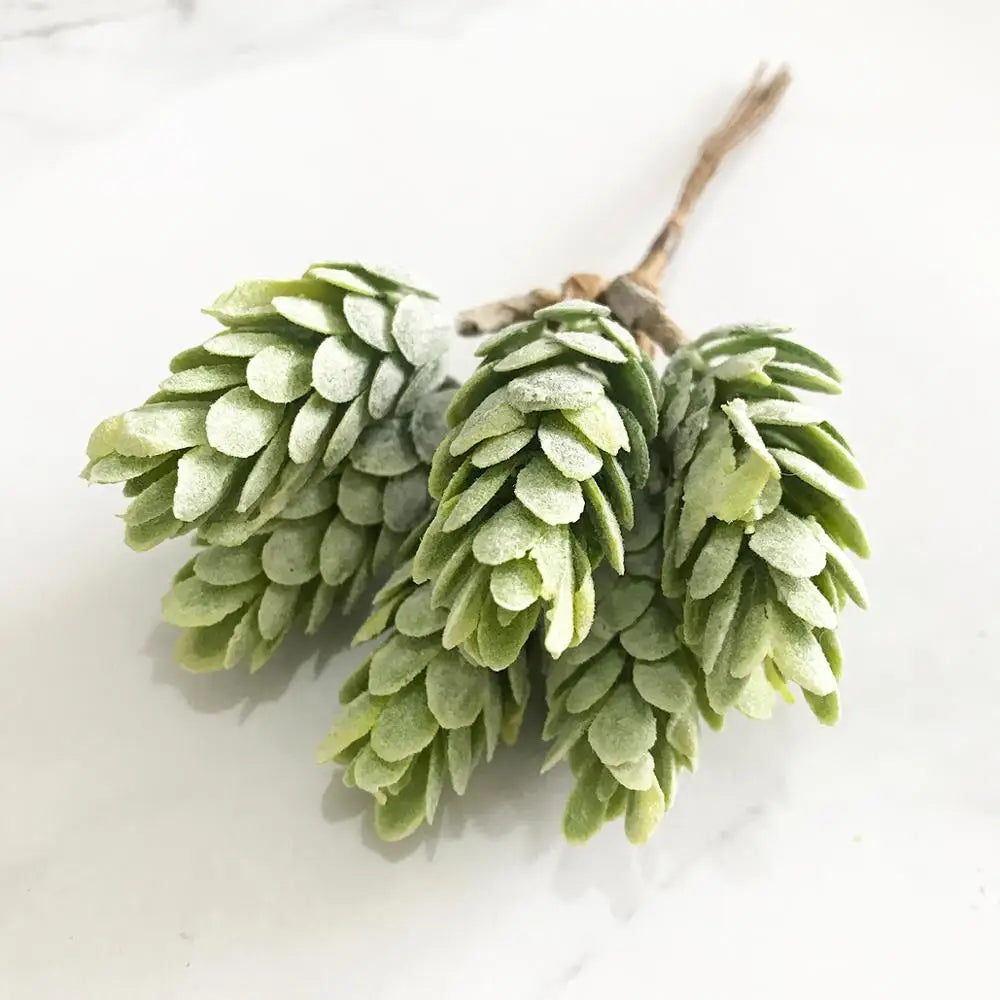 DecorBites™ Green Plant Flower Cherry Stamen Berries Bundle for DIY Decor and Gifts
