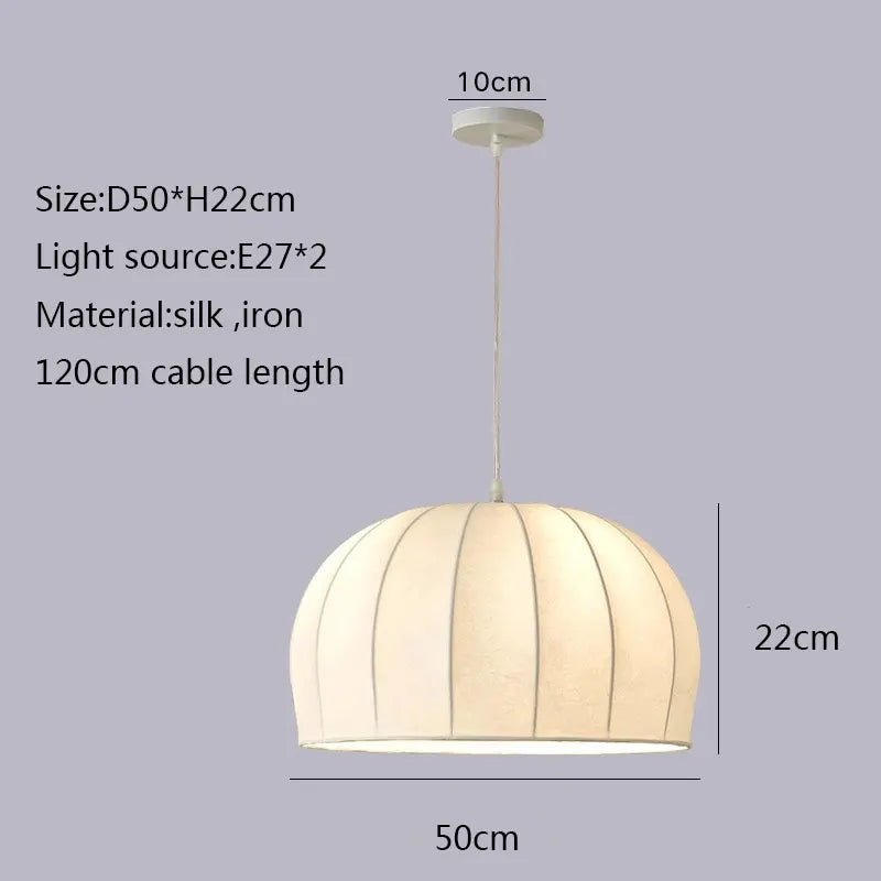 DecorBites™ Elegant Silk Pendant Light for Dining Living Bedroom
