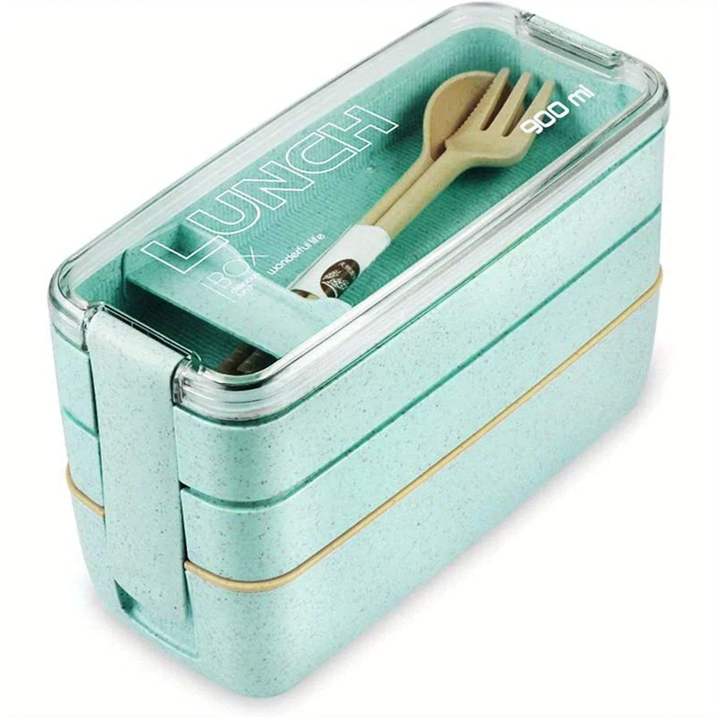 DecorBites™ 3-Layer Kids Bento Box Lunchbox, Microwave Safe Food Container, 900ML