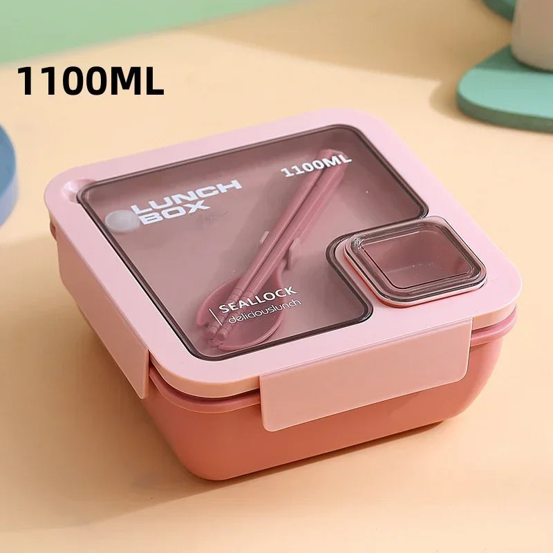 DecorBites™ Bento Box Set with Tableware | Leakproof Microwave Food Container