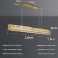 DecorBites™ Crystal Steel LED Pendant Light | Modern Dining Room Hanging Lamp