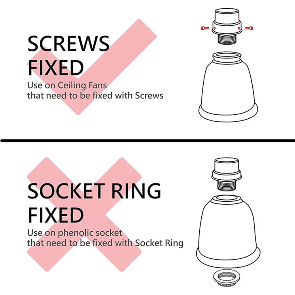 DecorBites™ Frosted Glass Bell Shades - Ceiling Fan Chandelier Wall Sconces Replacements