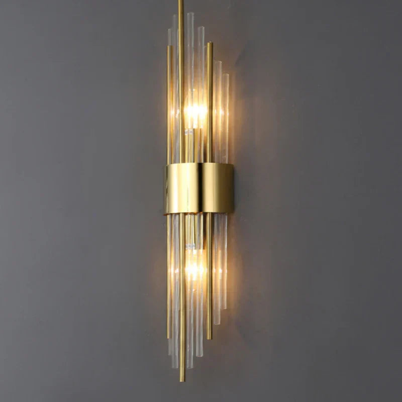 DecorBites™ Crystal Copper Wall Lights: Postmodern Luxe Bedroom & Living Room Lighting