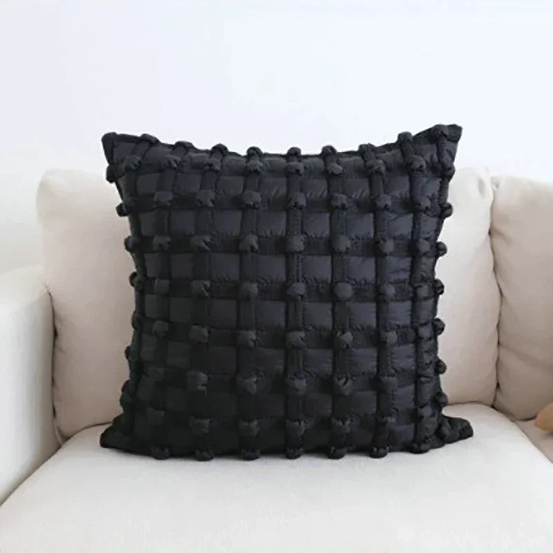 DecorBites™ 3D Dot Bubble Gray Black White Luxury Cushion Cover - Fashionable Home Decor