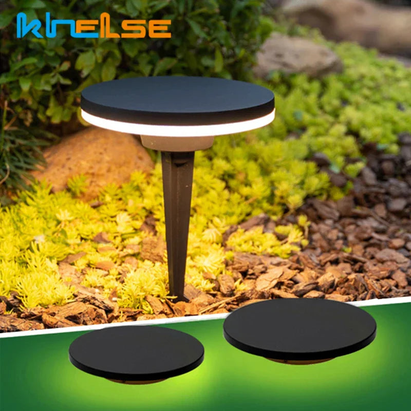 DecorBites™ مصباح حديقة LED 8 وات IP65 مقاوم للماء خارجي للممرات والمسطحات الخضراء بتصميم سبايك