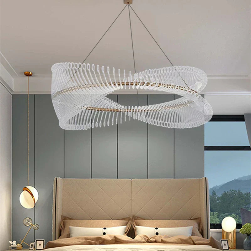 ثريا سقف دائرية ذهبية من DecorBites™ لغرفة النوم وغرفة الطعام والمعرض الفني، تركيبات إضاءة LED داخلية