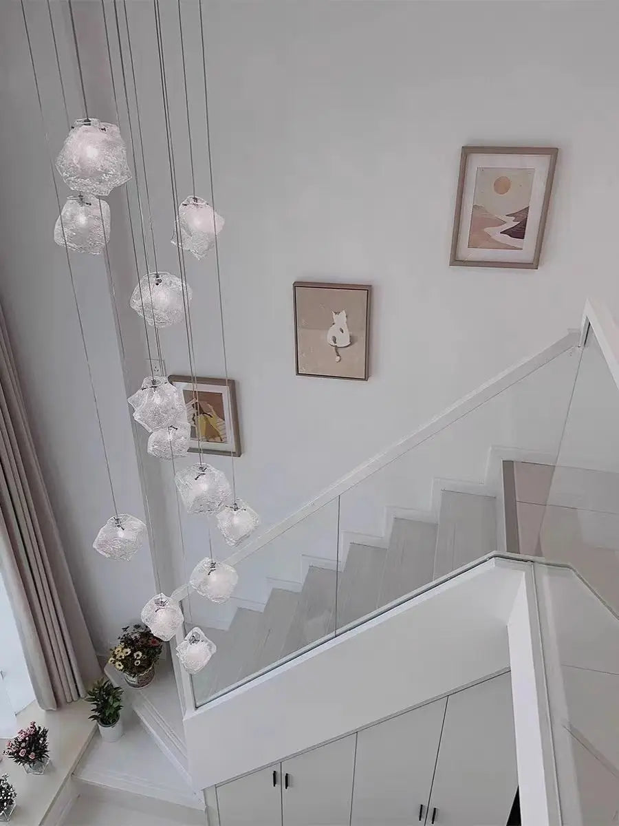 DecorBites™ Cube Chandelier Pendant Lights for Restaurant Loft Stairwell Bedroom Art Décor