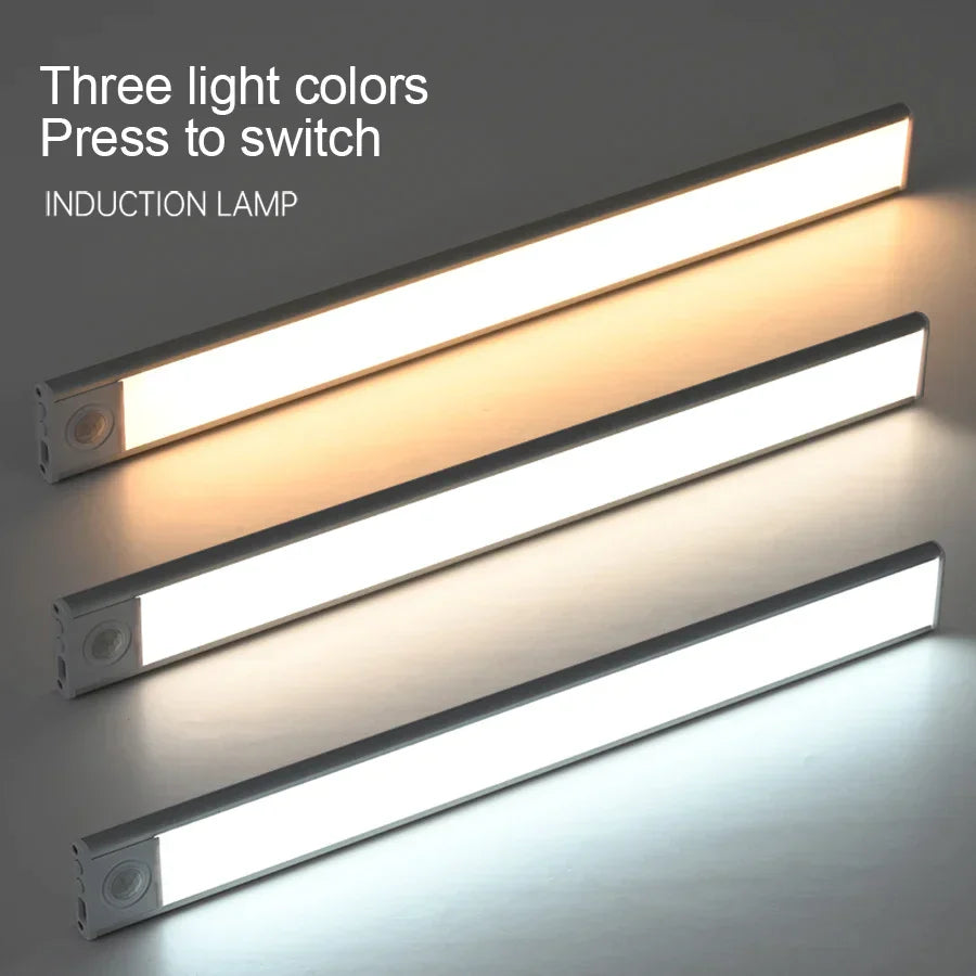 DecorBites™ 50cm Ultra-Thin LED Motion Sensor Cabinet Light for Kitchen, Bedroom, Closet
