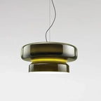 European Annular Glass Pendant Light