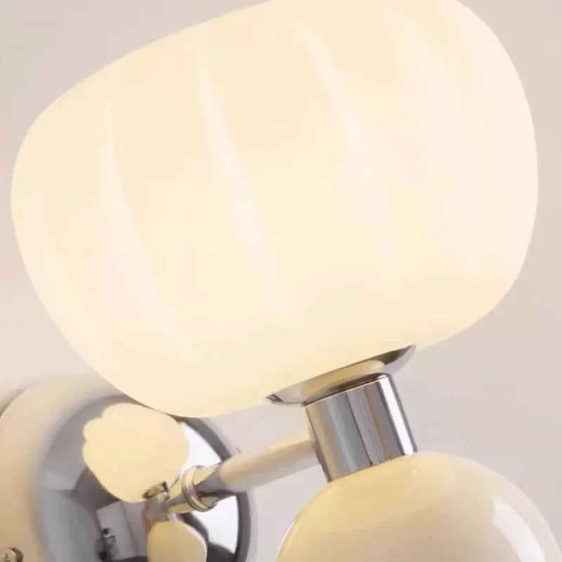 DecorBites™ Cream Breeze Pumpkin LED Wall Sconces for Bedroom Living Room Dining Hallway