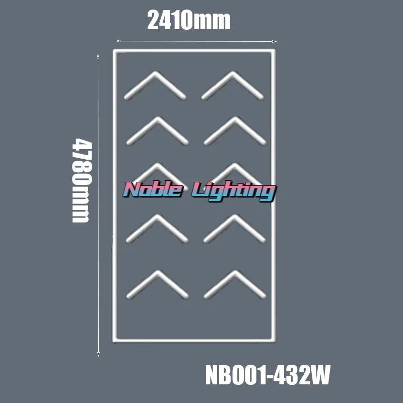 DecorBites™ Hexagon Honeycomb LED Garage Ceiling Light
