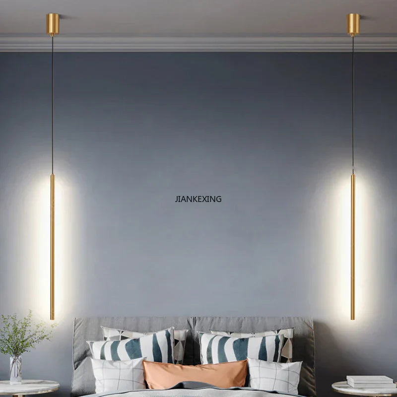 ثريا LED لاين من DecorBites™: إضاءة إبداعية بنمط شمالي لغرفة المعيشة وغرفة النوم