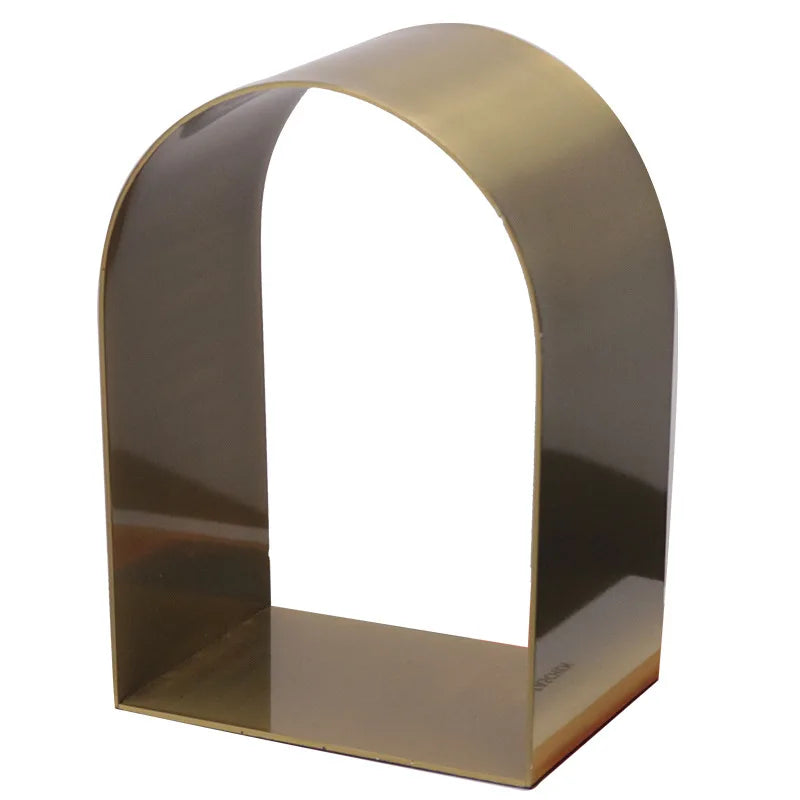 DecorBites™ Golden Arches Metal Sculpture Room Decoration Geometric Handicraft Figurine