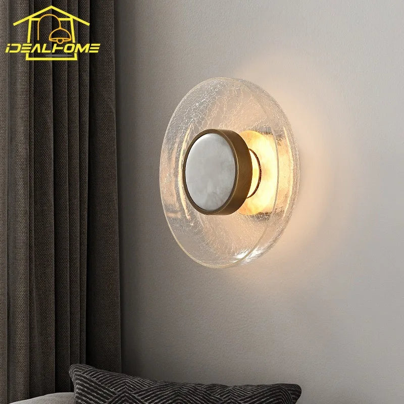 DecorBites™ Cracked Glass LED Wall Lamp Modern Minimalist Design for Home Decor