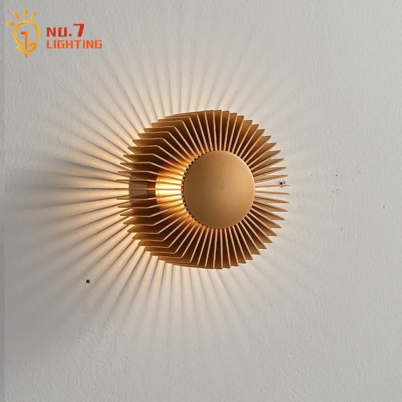 مصباح حائط LED من DecorBites™ من الألومنيوم: ديكور فني عصري بسيط لغرفة المعيشة وغرفة النوم والفنادق