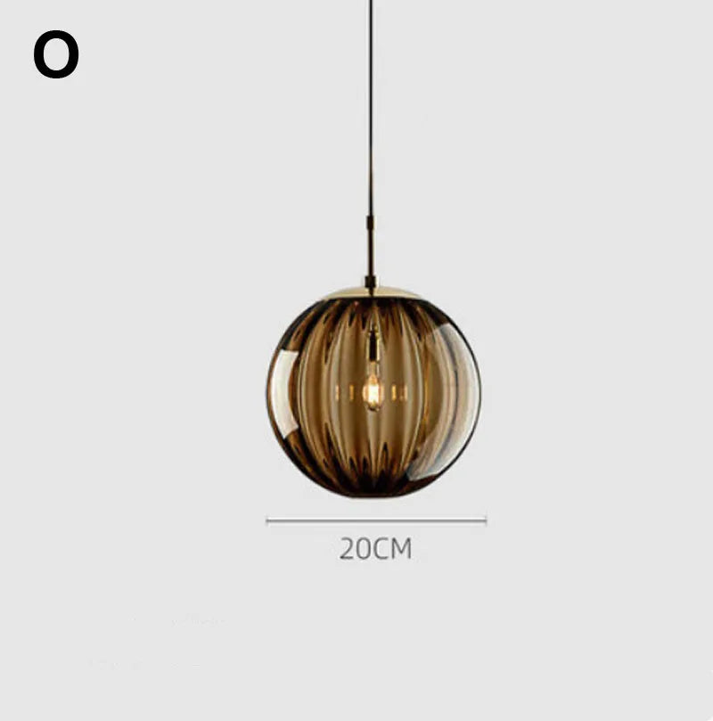DecorBites™ Glass Ball Lustre Pendant Lights - Modern Nordic Design for Kitchen, Bedroom, or Restaurant