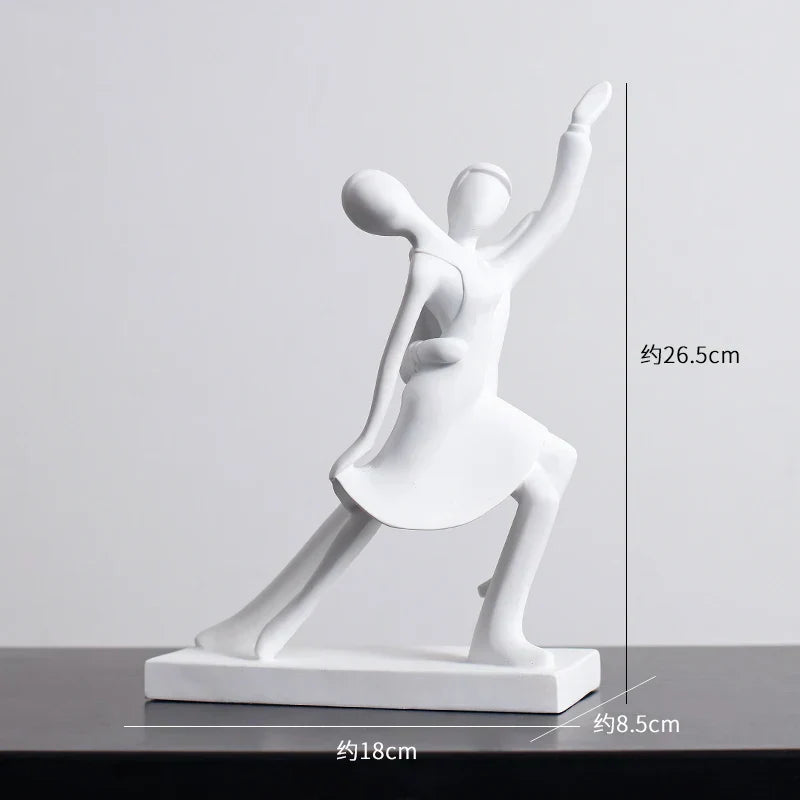 DecorBites™ Abstract Resin Sculpture Modern Desk Decoration Minimalist Figures Ornaments