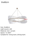 ثريا سقف دائرية ذهبية من DecorBites™ لغرفة النوم وغرفة الطعام والمعرض الفني، تركيبات إضاءة LED داخلية
