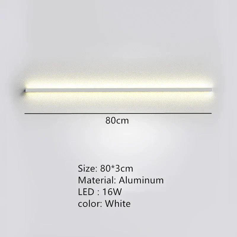 DecorBites™ LED Wall Lights Dimming Switch Black Gold White Metal Sconces Bedroom Aisle Lamp